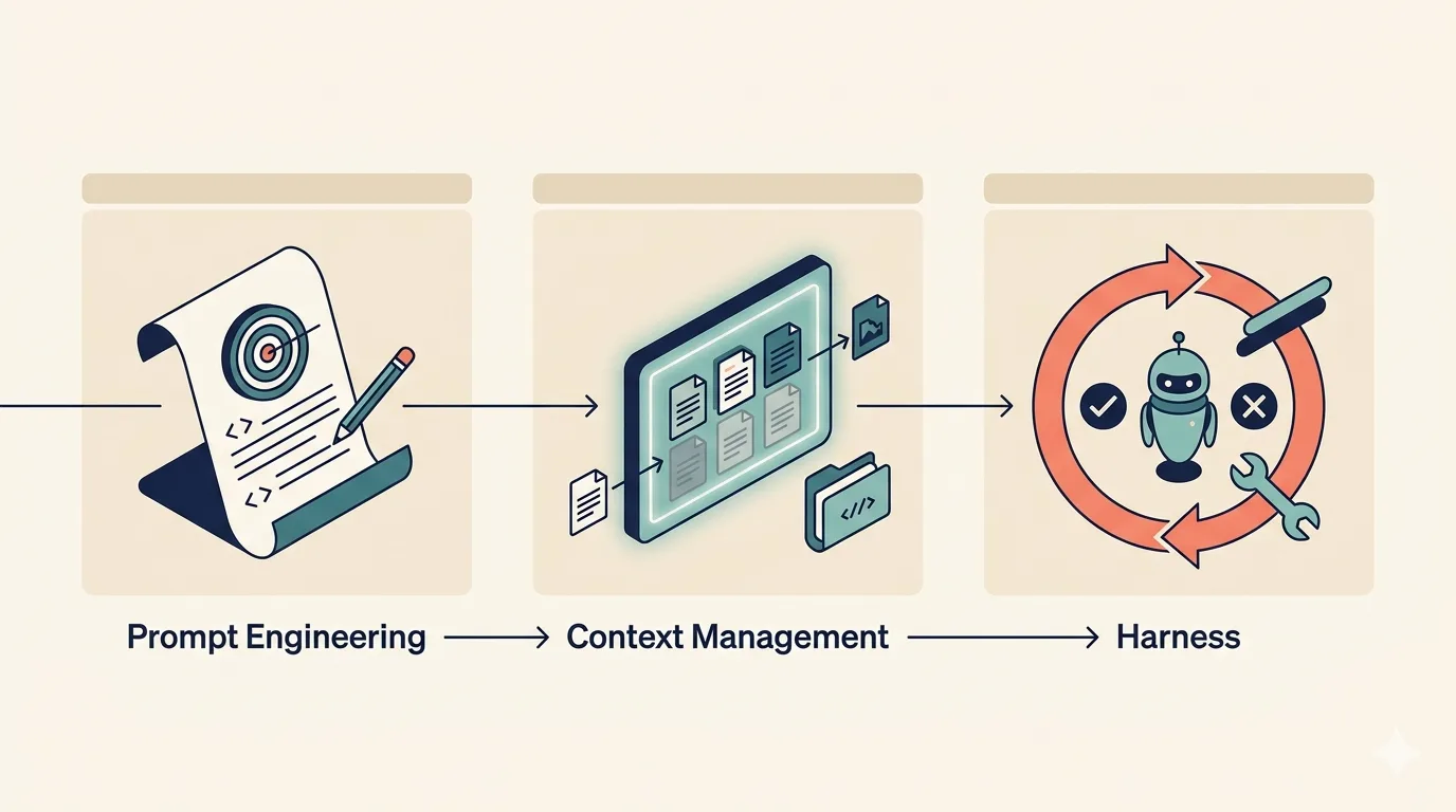 Three stages of an agent workflow